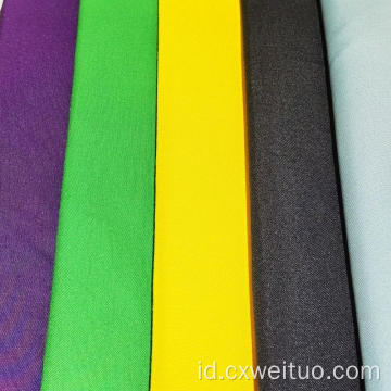 Warna murni 100 kain mikrofiber poliester untuk pakaian